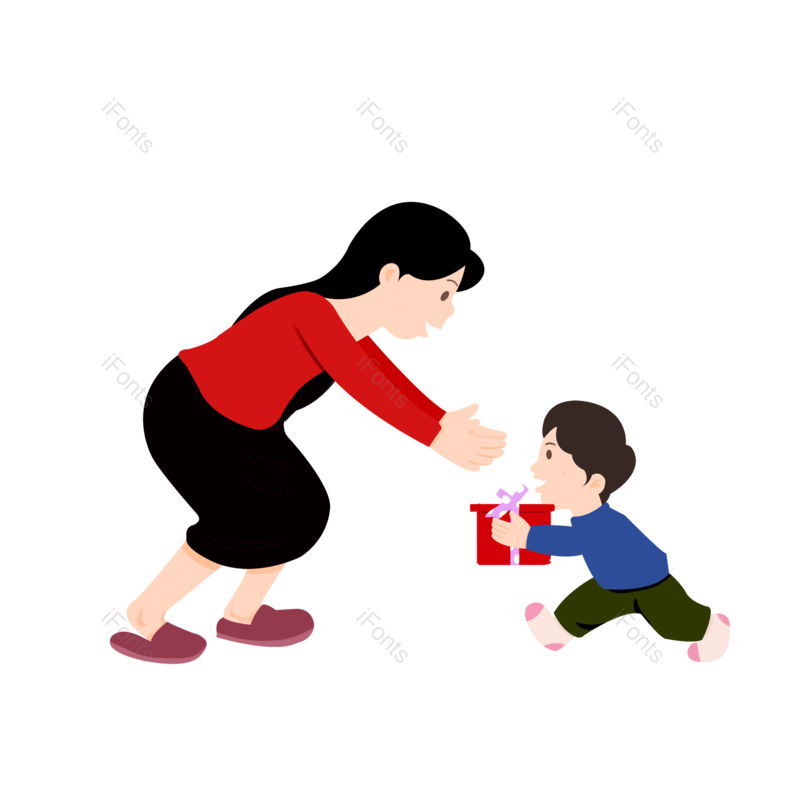 节日图片,卡通元素,拖鞋PNG,插画免抠素材